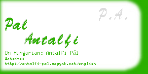 pal antalfi business card