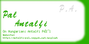 pal antalfi business card